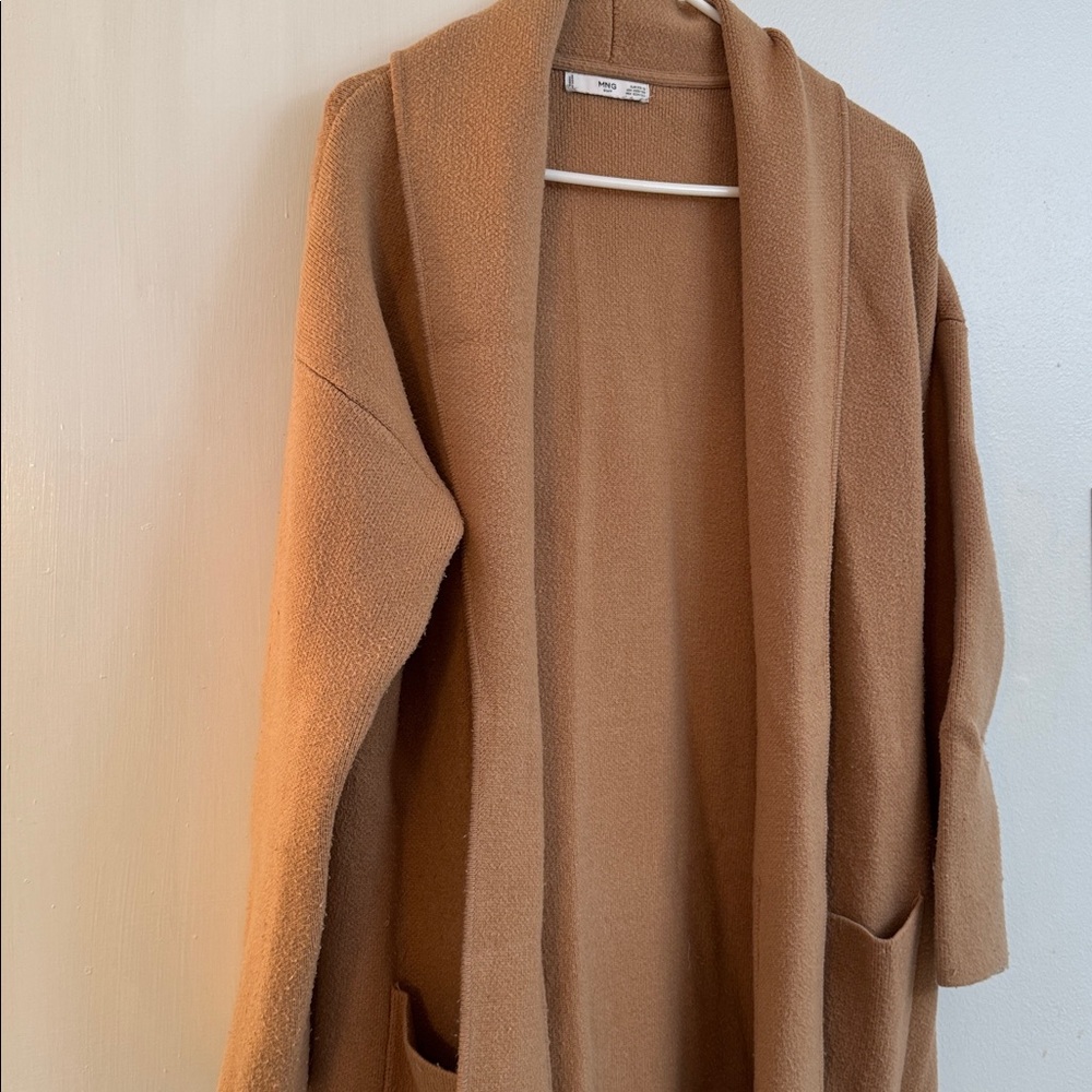 Mango Camel Cardigan Coat - Picture 2 of 5